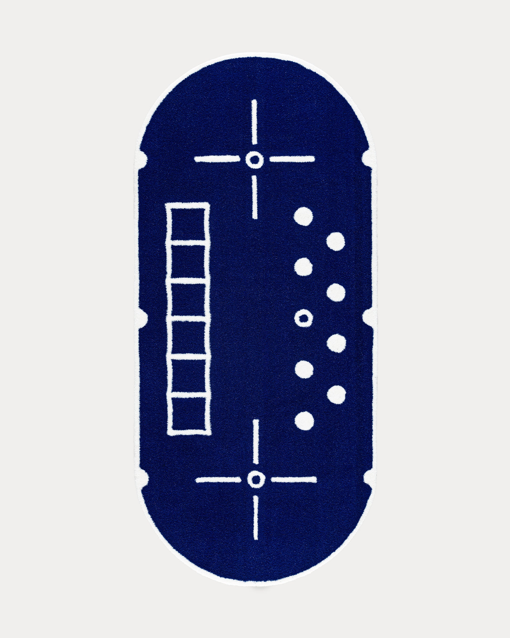 Robot synthetic grass mat by Martin Huberman - top view